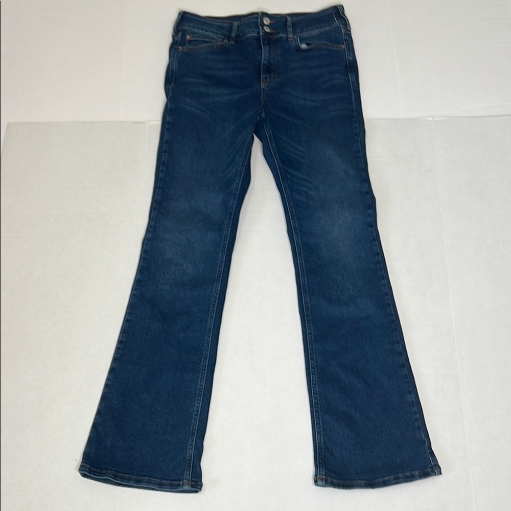 Free People Dark Blue Boot Cut Jeans